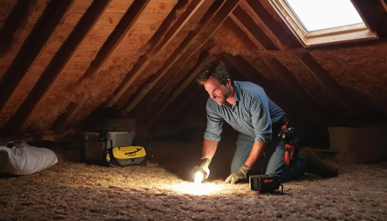 A local provider inspecting an attic for rodent entry points in a Austin home